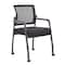 Boss Office Products Black Seat, 24 W 23 L 35.5 H, Mesh Seat B6889R-BK - alternate 1